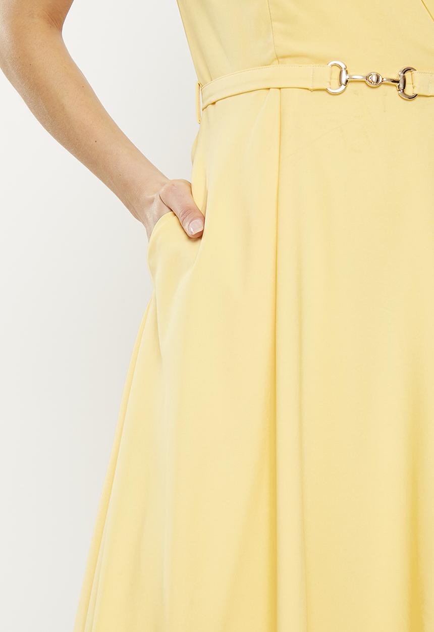 Pringle of Scotland - Pringle bethany midi dress - yellow
