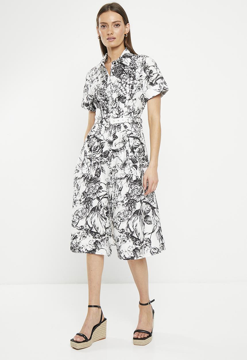 Pringle of Scotland - Pringle reavan dress - white & black