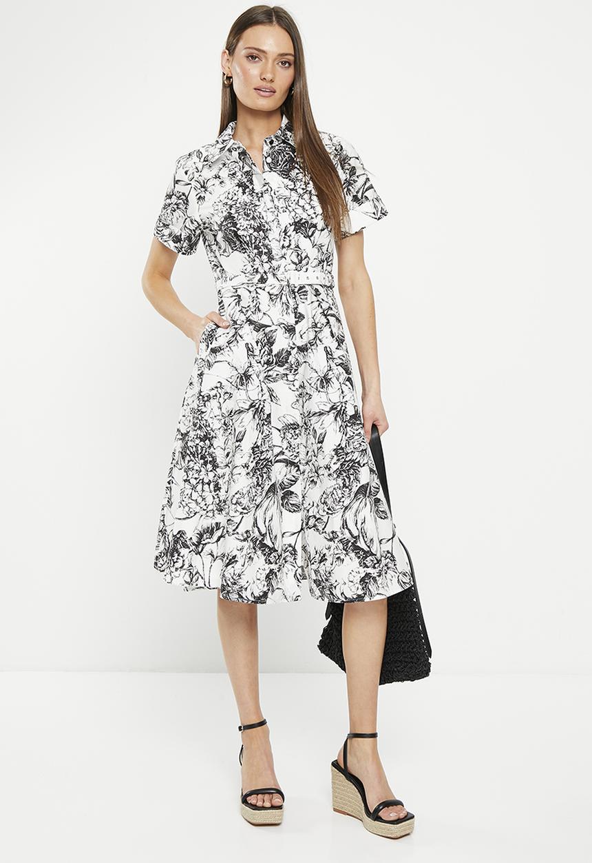 Pringle of Scotland - Pringle reavan dress - white & black
