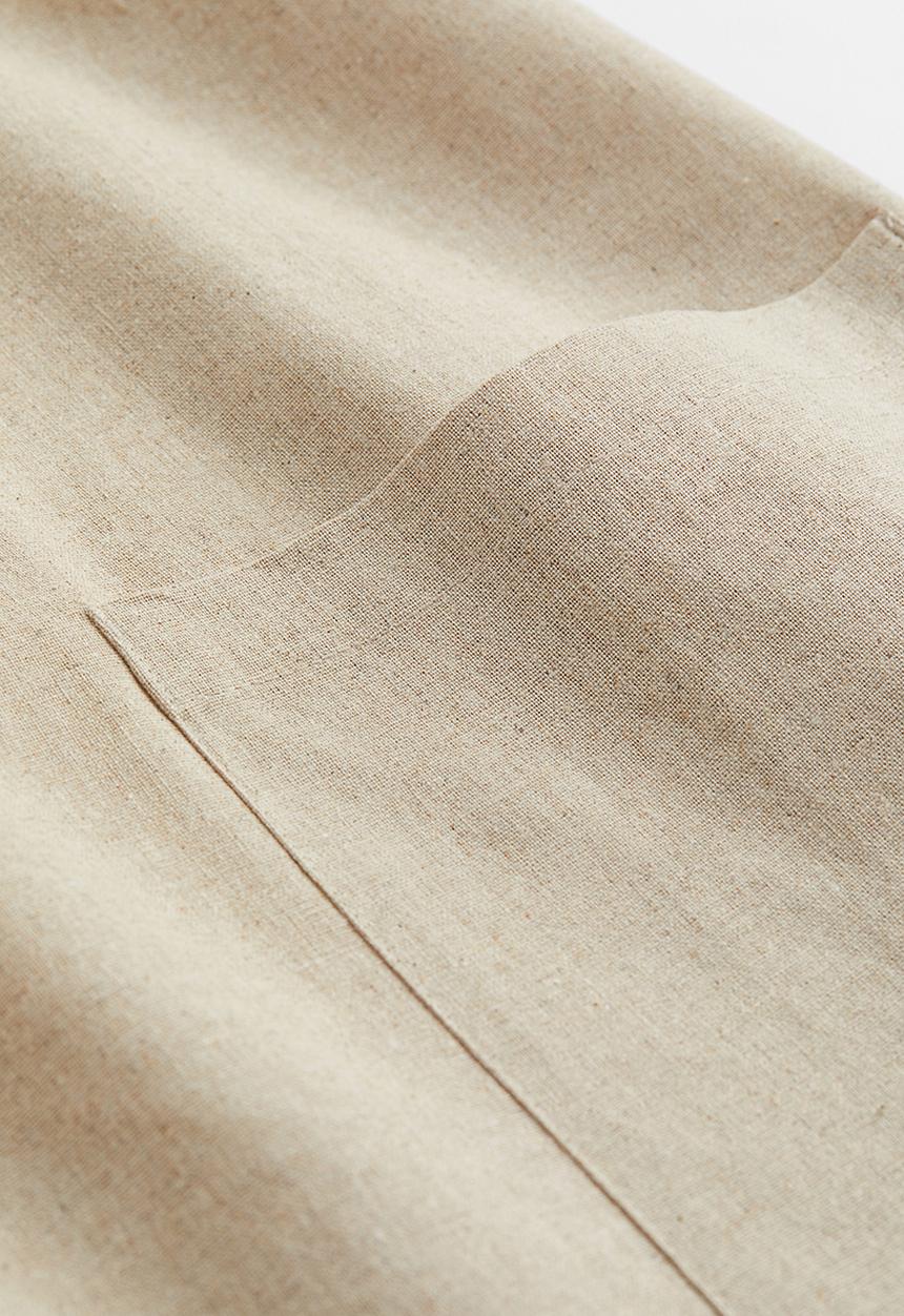 H&M - Linen-blend apron - light beige