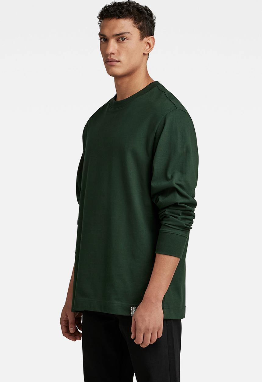 G-STAR - Essential loose r t long sleeve Signe jersey o - laub