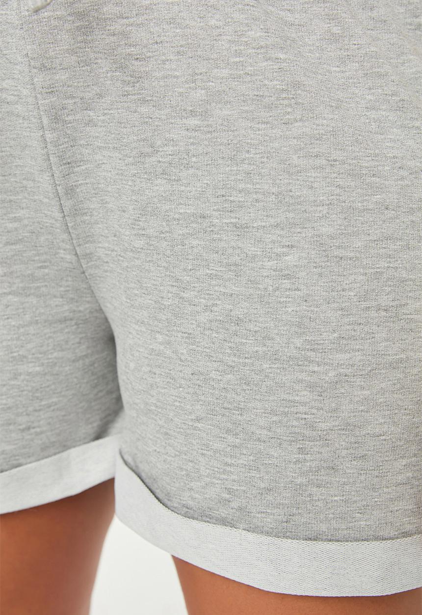 Trendyol - Plus knit shorts - grey