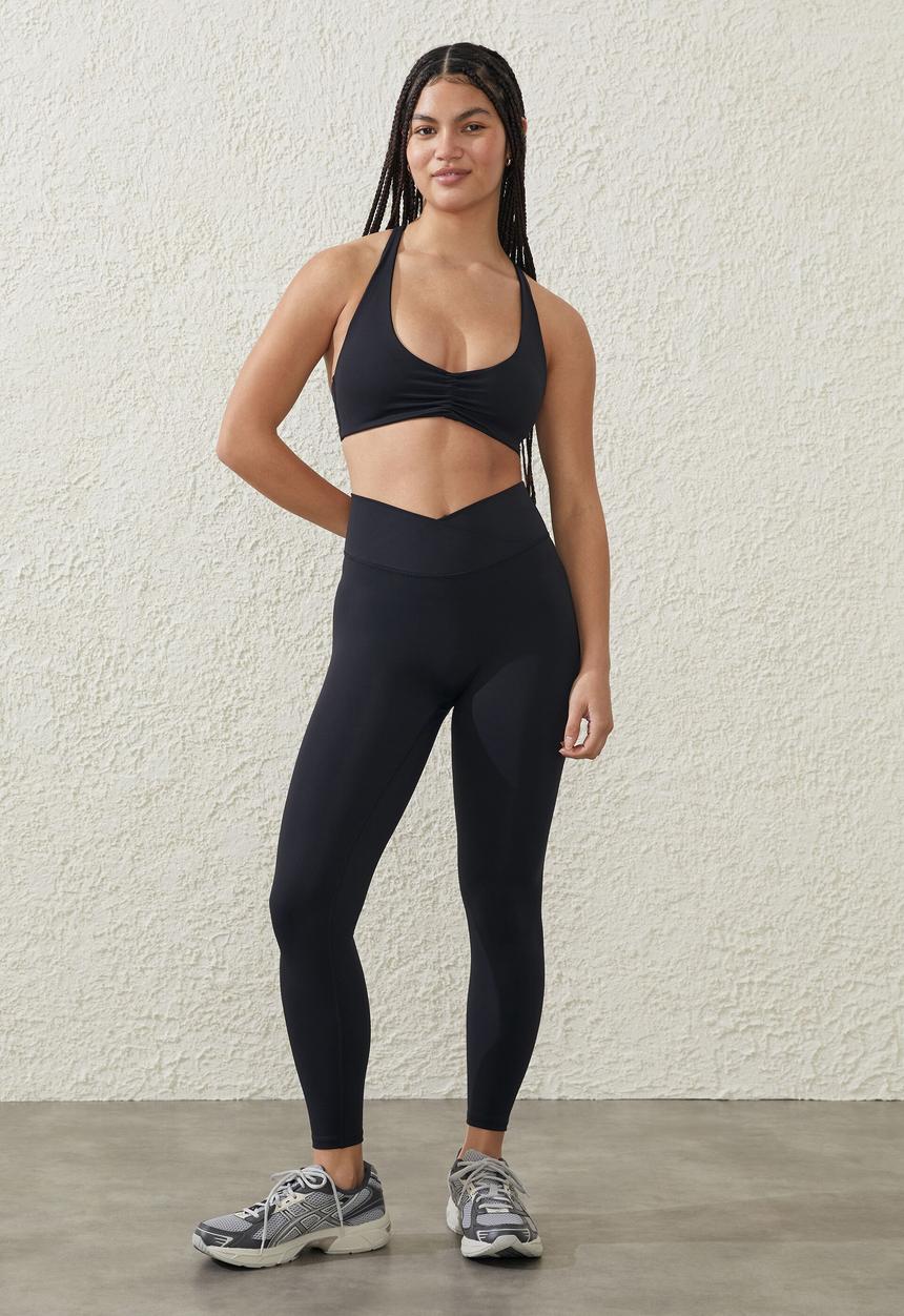 Cotton On - Ultra luxe strappy back crop - black