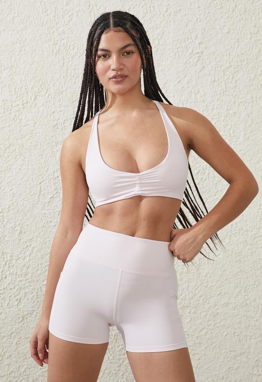 Cotton On - Ultra luxe strappy back crop - posie pink