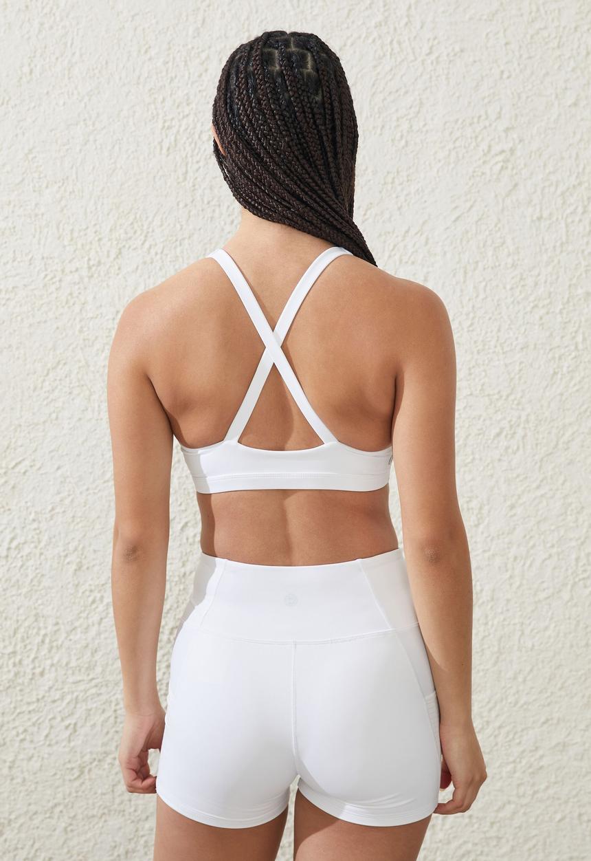 Cotton On - Ultra luxe strappy back crop - cloud grey