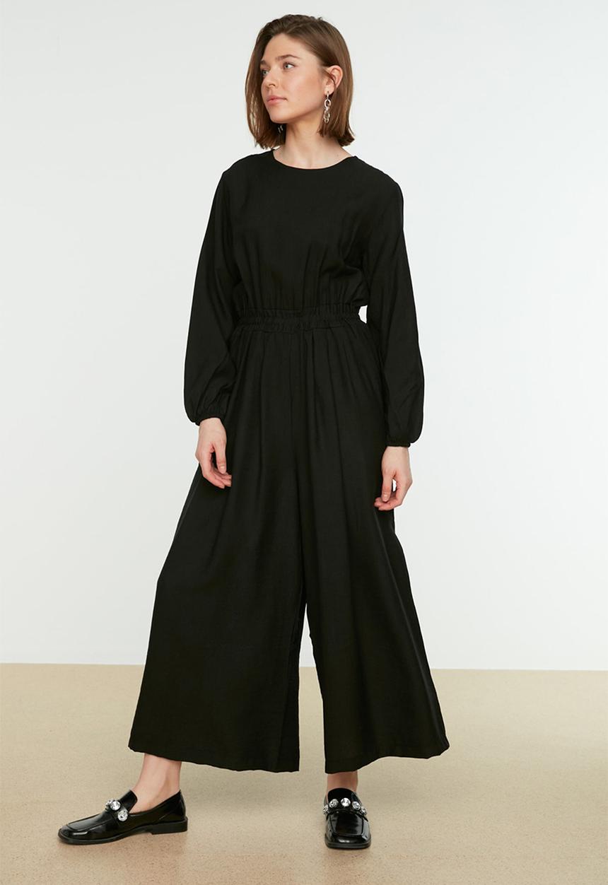Trendyol - Modest wide leg jumpsuit - black