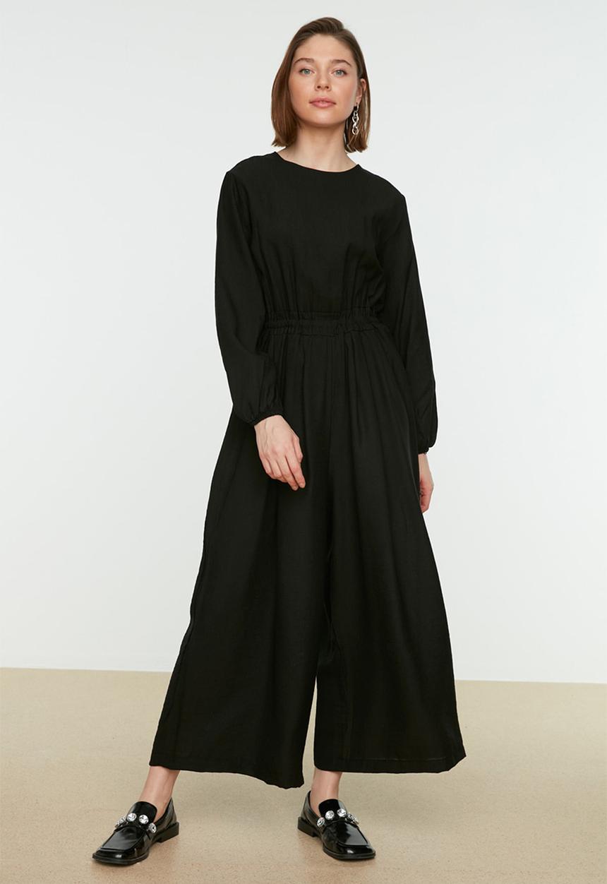 Trendyol - Modest wide leg jumpsuit - black