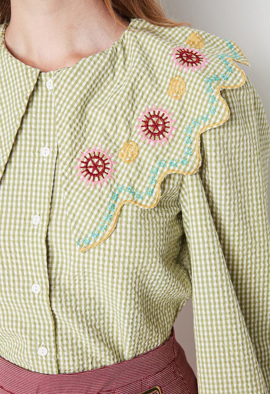 Trendyol - Plaid shirt - green