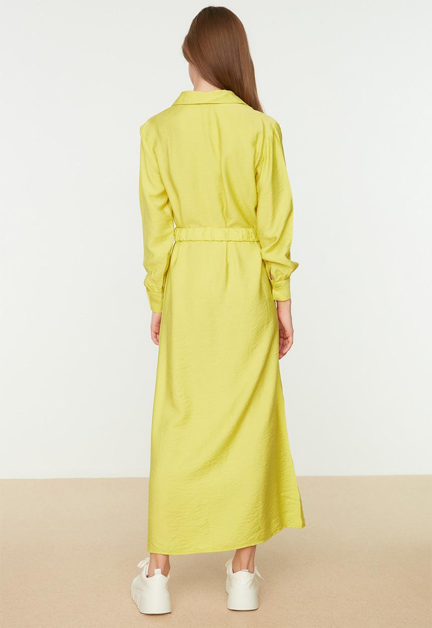 Trendyol - Modest shift dress - yellow