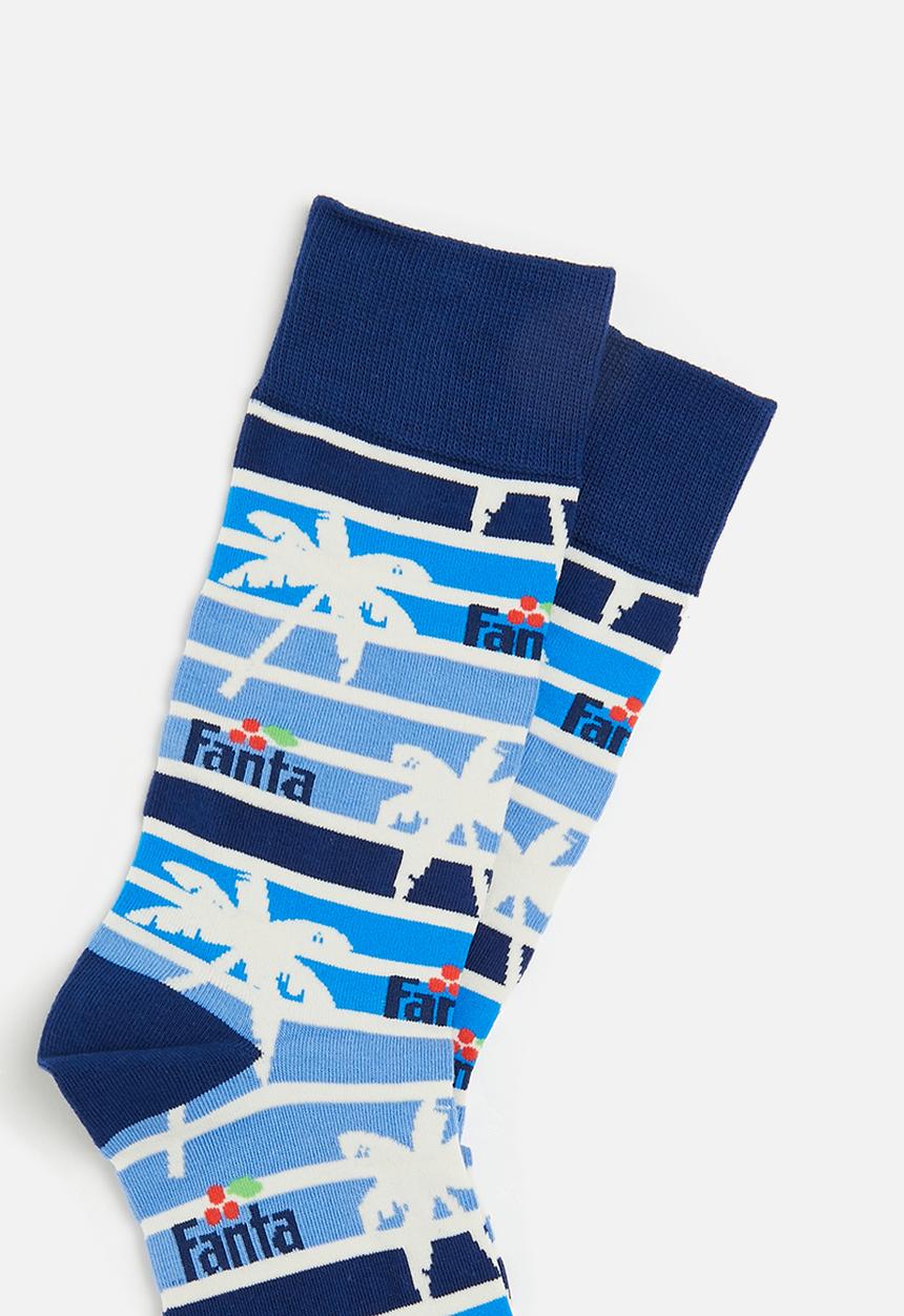 Foot-ies - Fanta tropical organic sock - dark blue