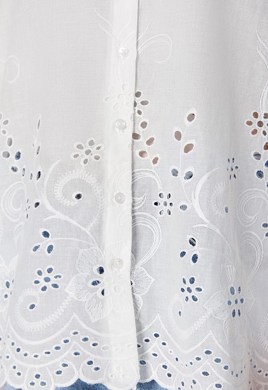 Trendyol - Modest anglaise shirt - white