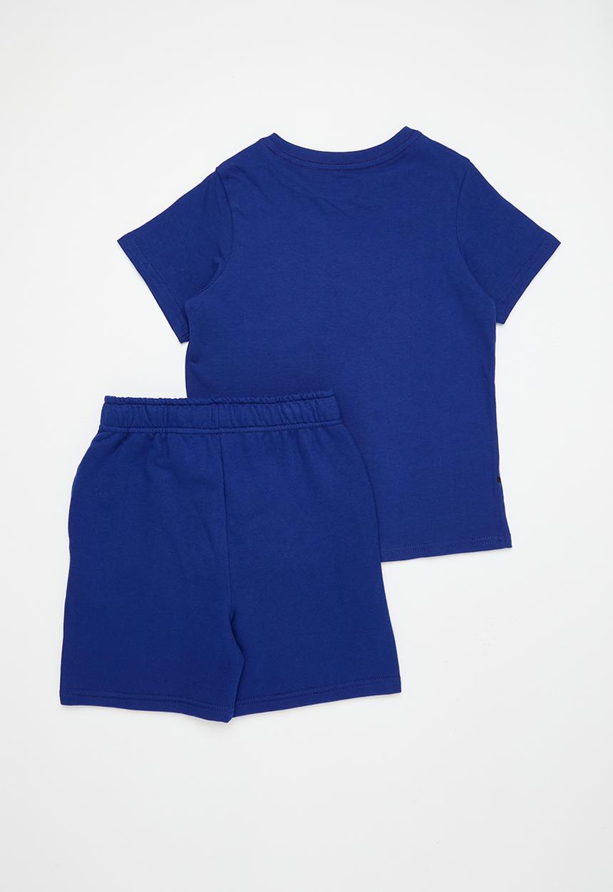 Pop Candy - T-shirt and sweat short set - royal blue