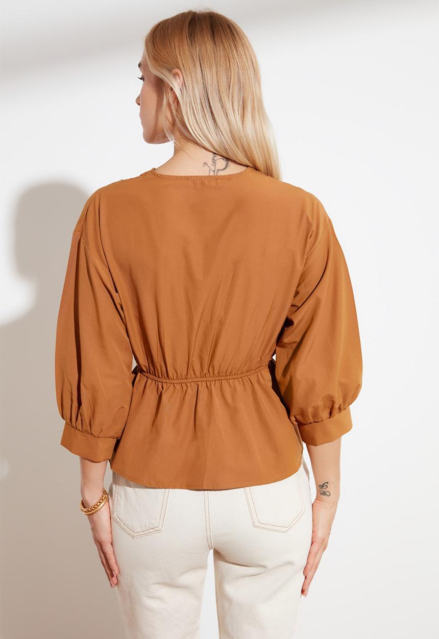Trendyol - Wrap blouse - brown