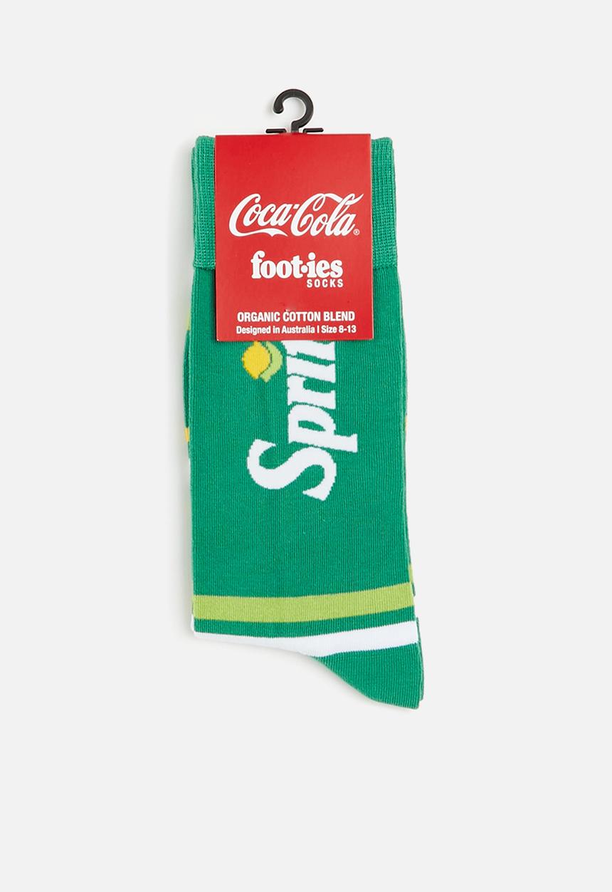 Foot-ies - Sprite stripe organic cotton sock - sea green
