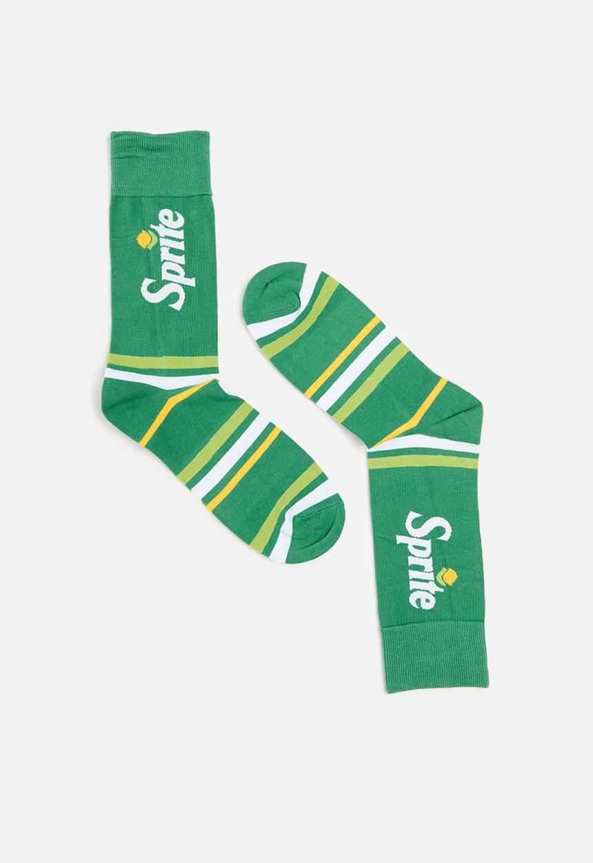 Foot-ies - Sprite stripe organic cotton sock - sea green