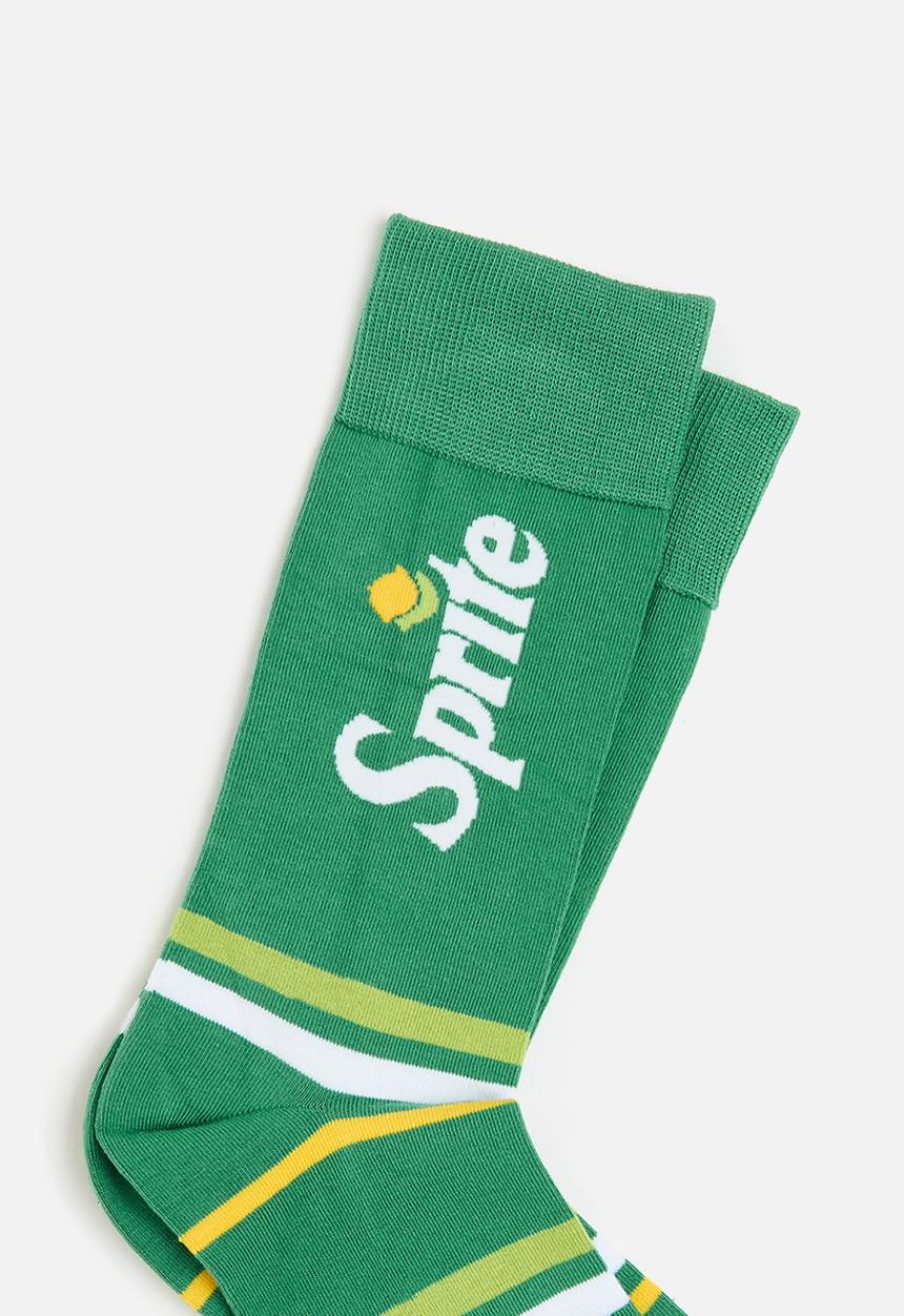Foot-ies - Sprite stripe organic cotton sock - sea green