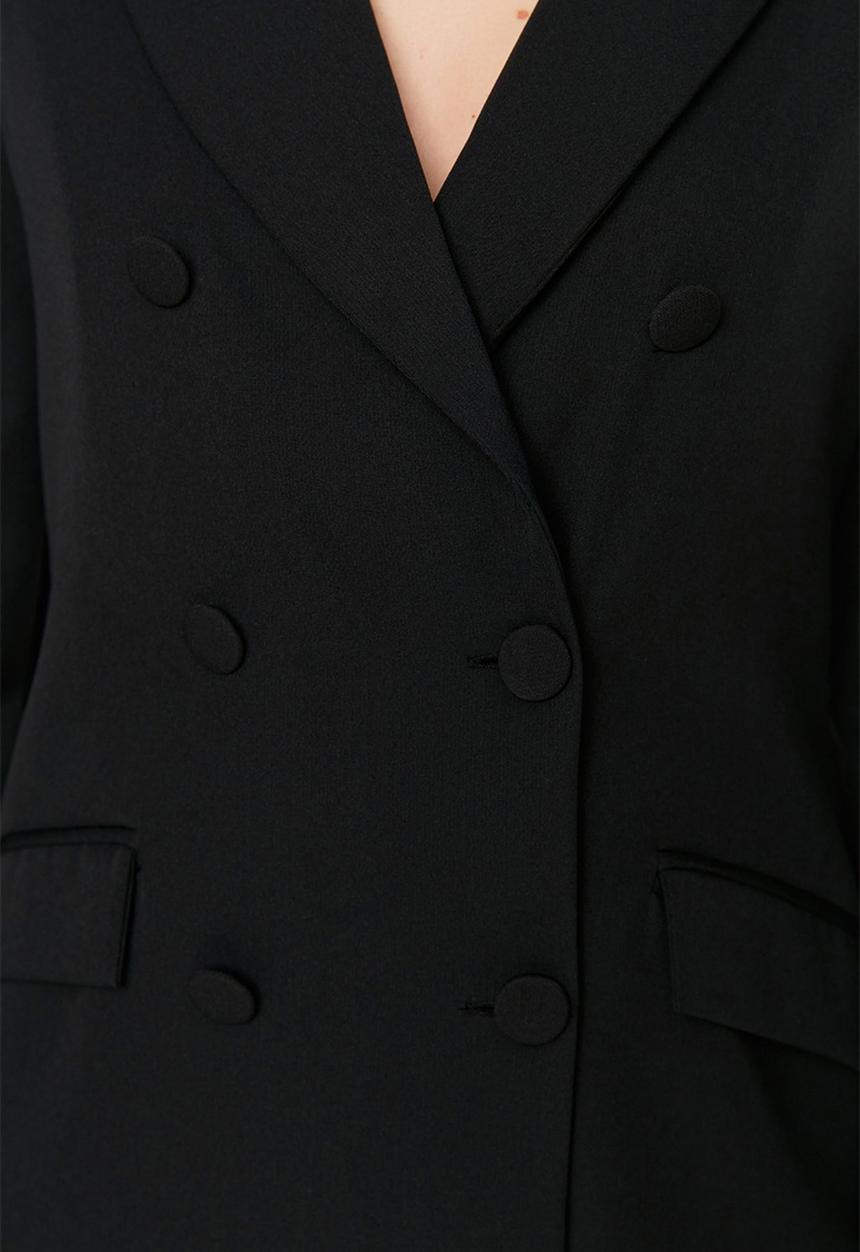 Trendyol - Double breasted blazer - black