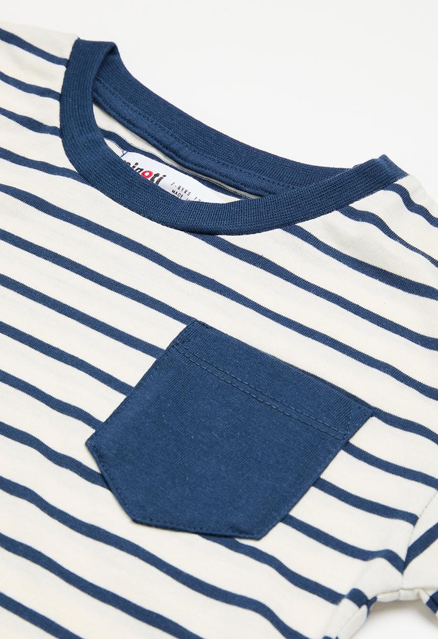 MINOTI - Boys jersey tee & fleece short - tan