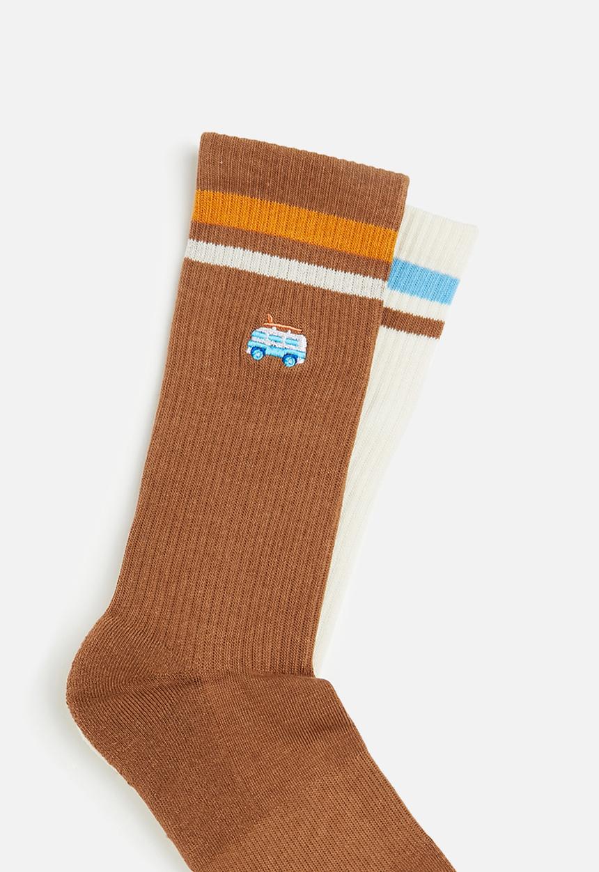 Foot-ies - Great outdoors 2 pack - cream/coco
