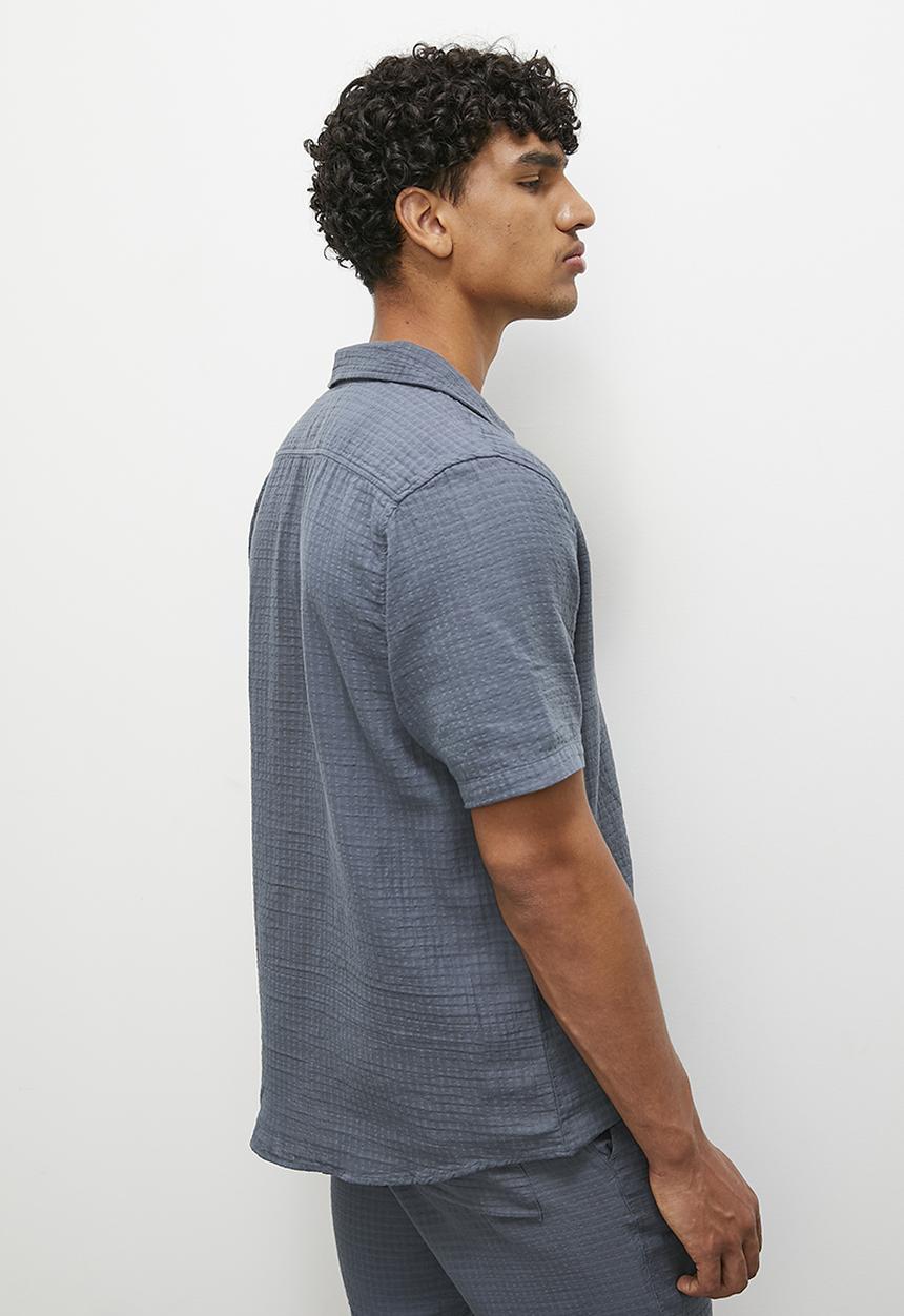 STYLE REPUBLIC - Cheese cloth short sleeve shirt - charcoal