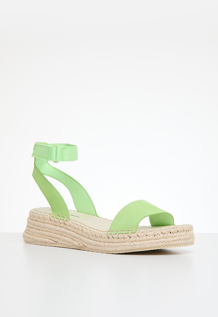 Calvin Klein - Sporty wedge rope su con - live mist 