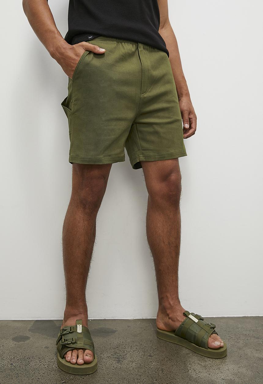 STYLE REPUBLIC - Carpenter relaxed fit workwear shorts - khaki