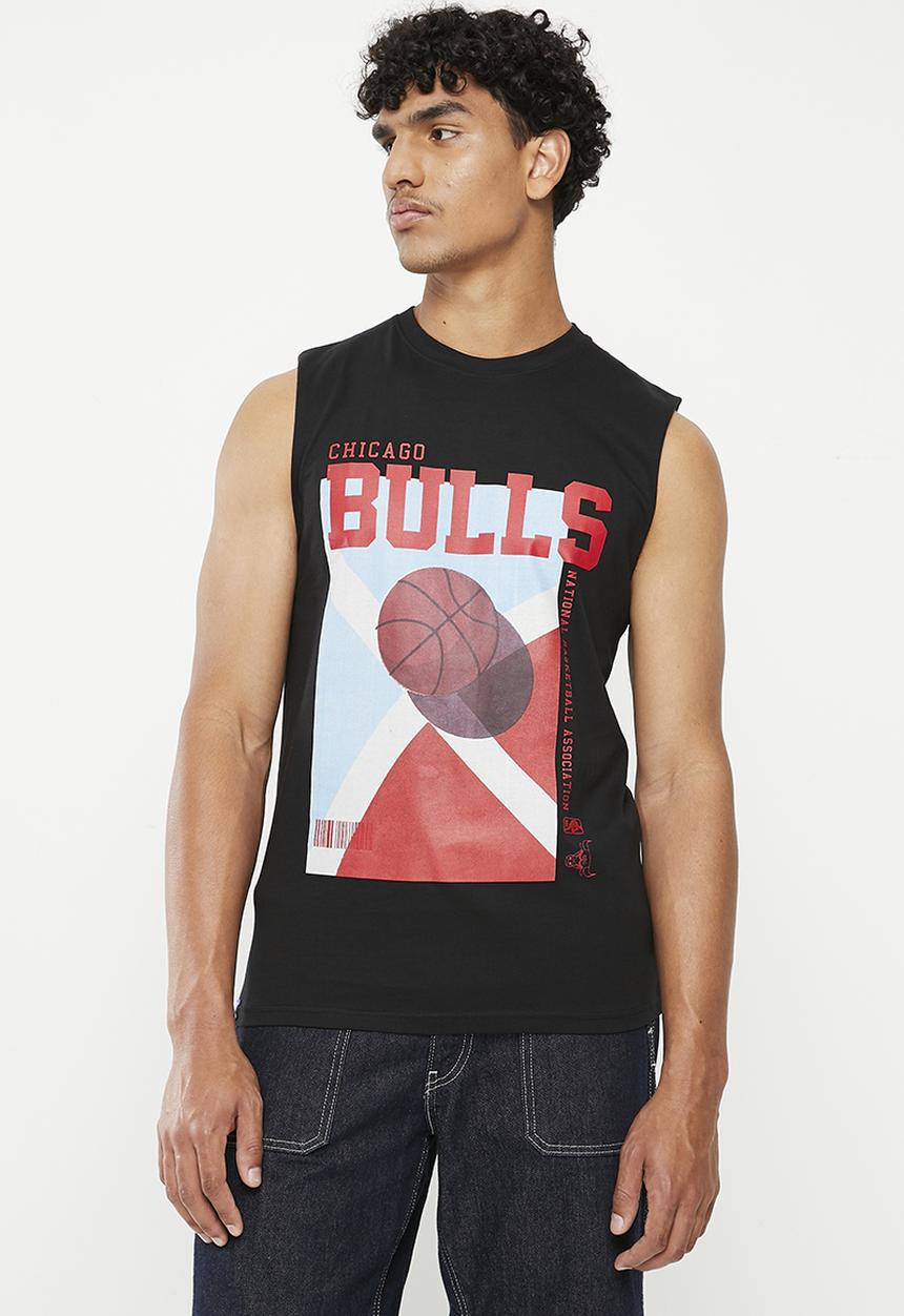 NBA - Men's court tank chicago bulls - black