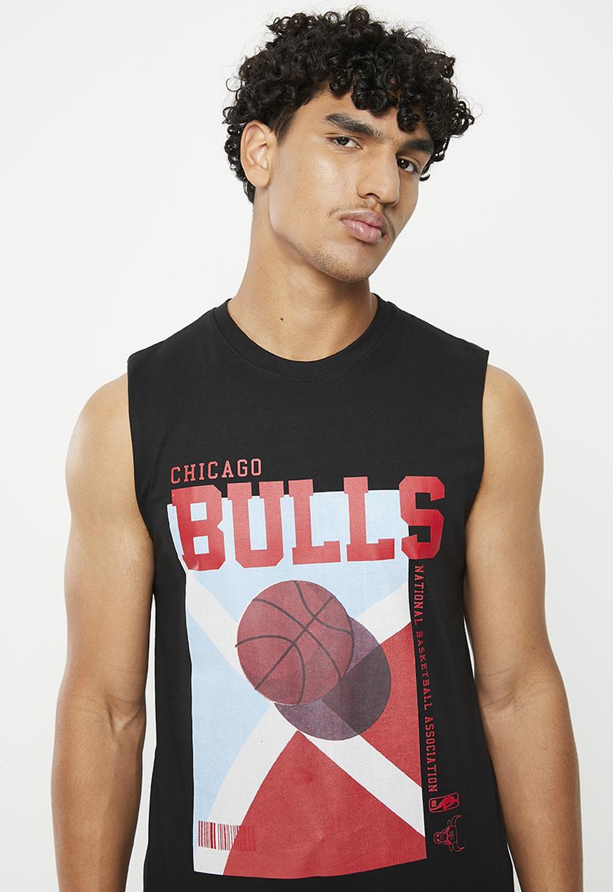 NBA - Men's court tank chicago bulls - black