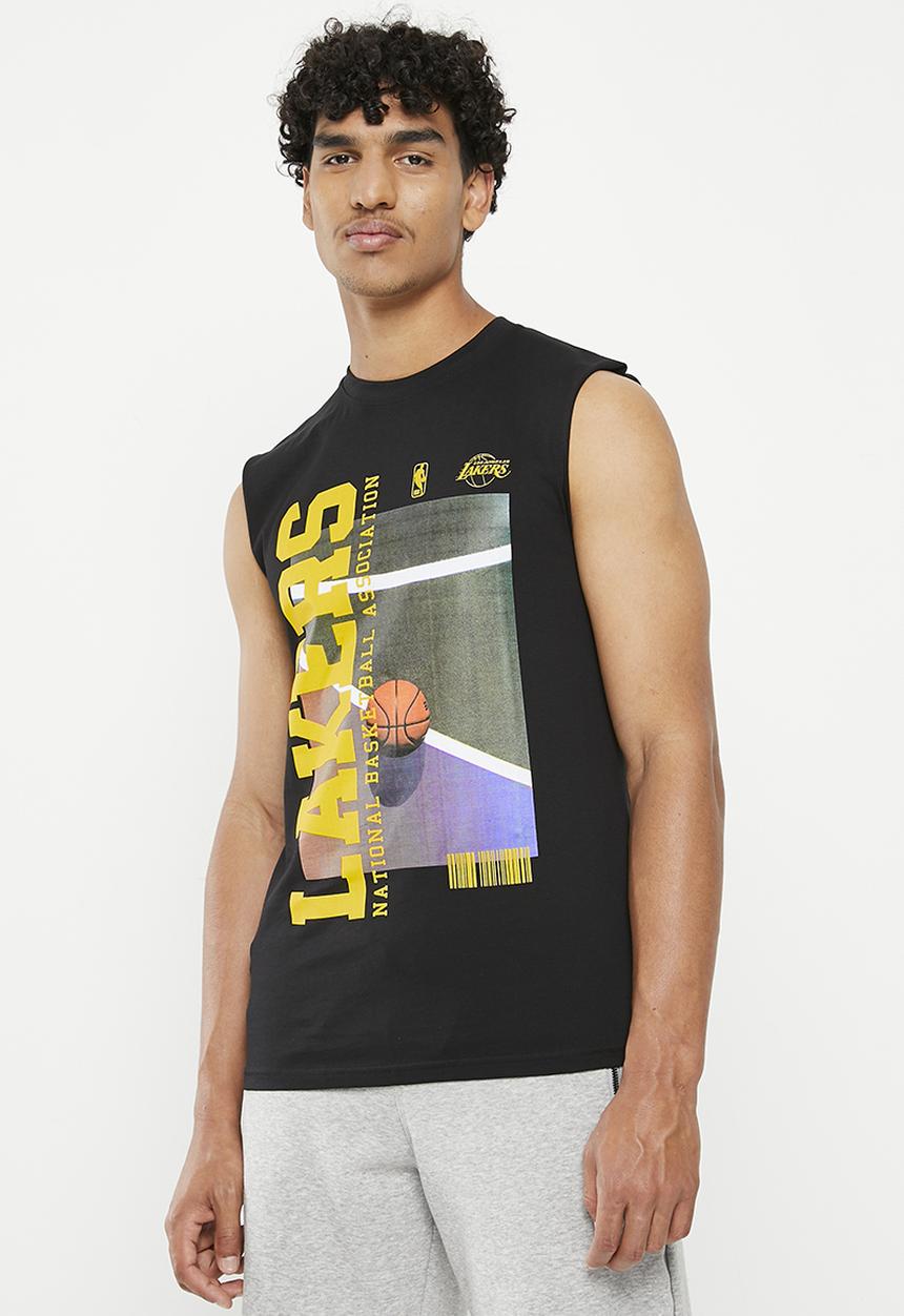 NBA - Men's court tank lakers - black