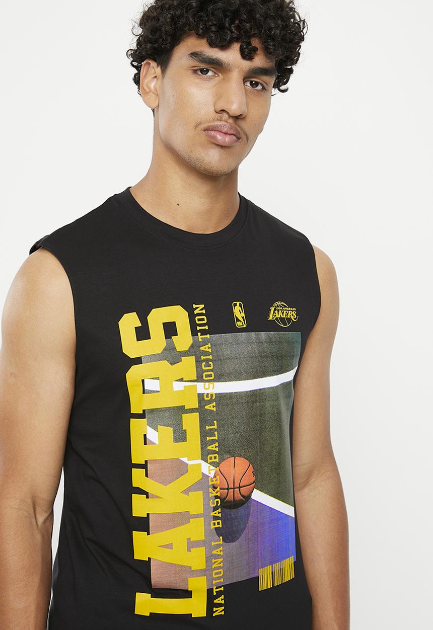 NBA - Men's court tank lakers - black