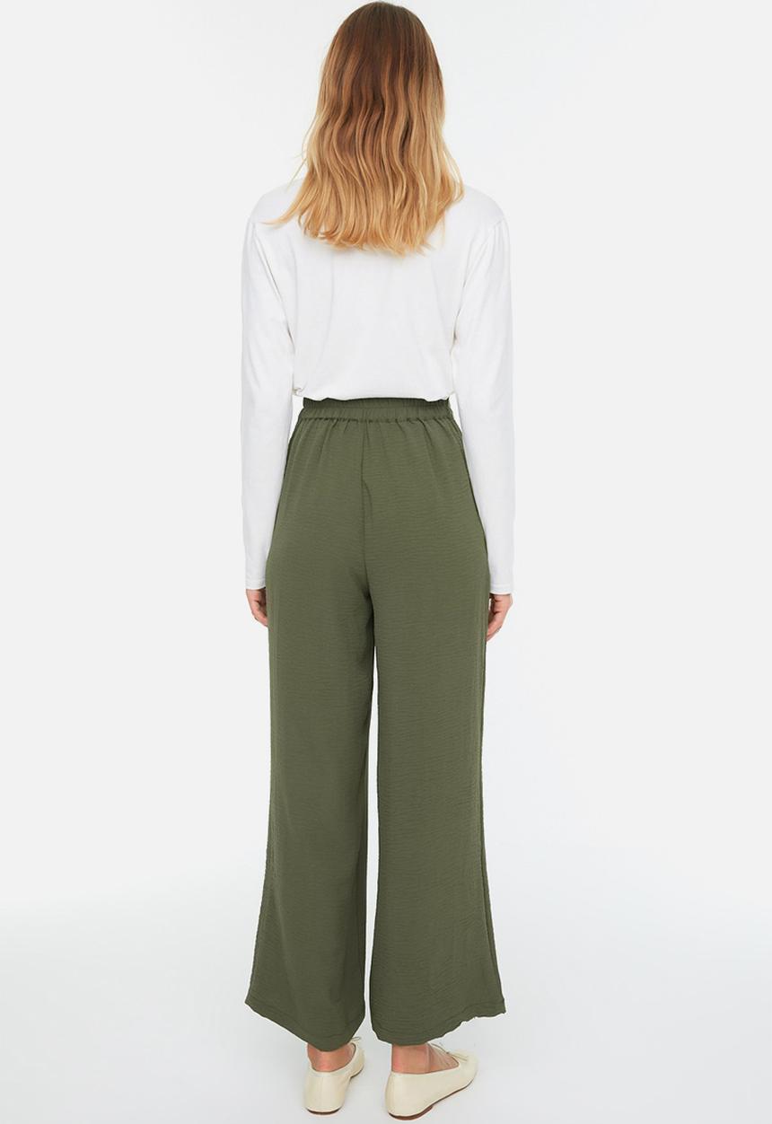 Trendyol - Modest wide leg trousers - khaki