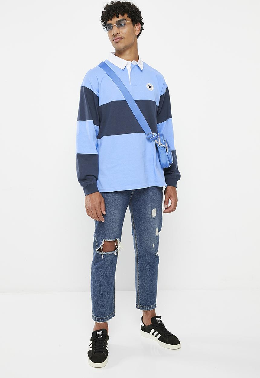 Converse - All star long sleeve rugby - blue 