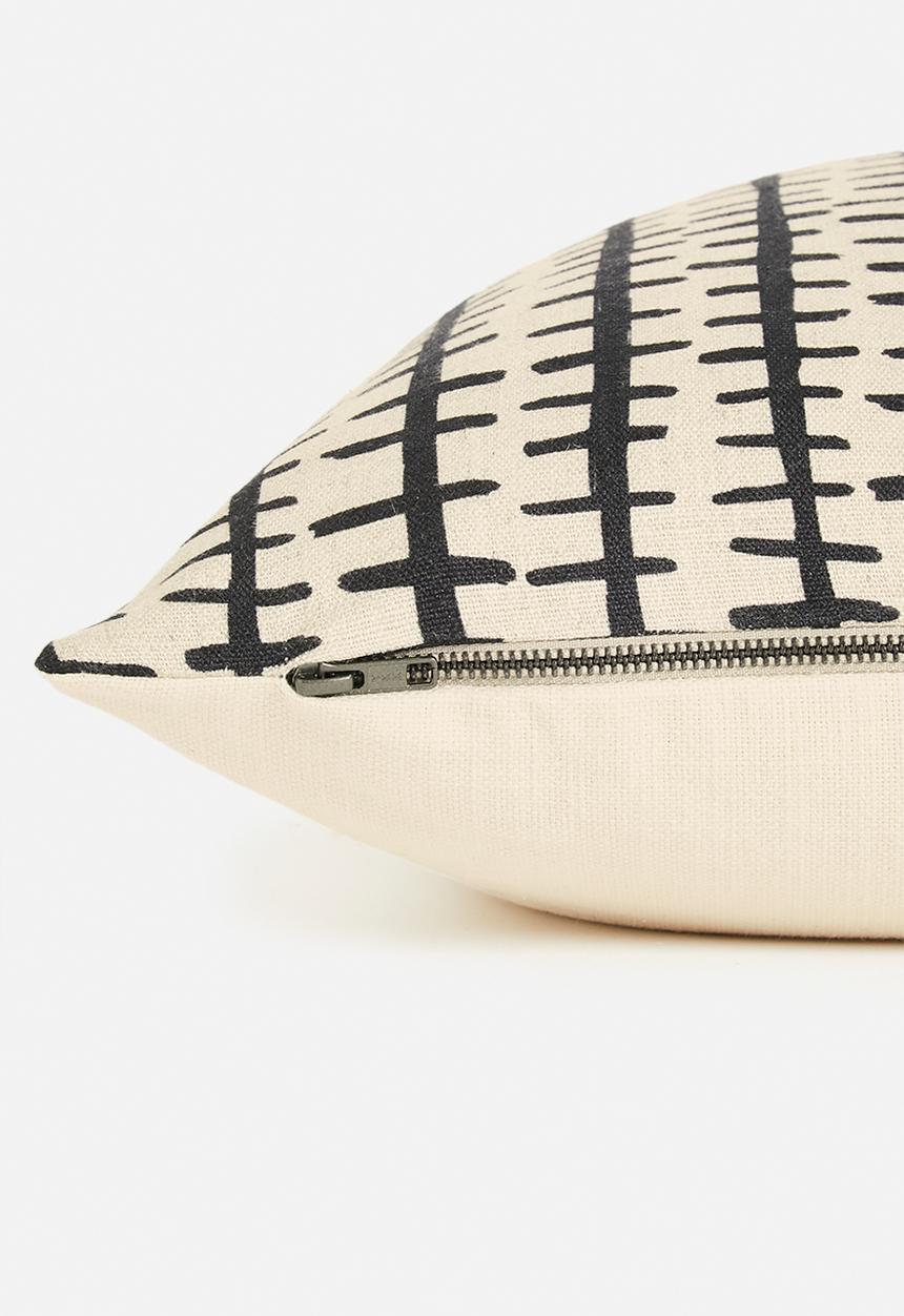 Hertex Haus - Border fence cushion cover - oyster