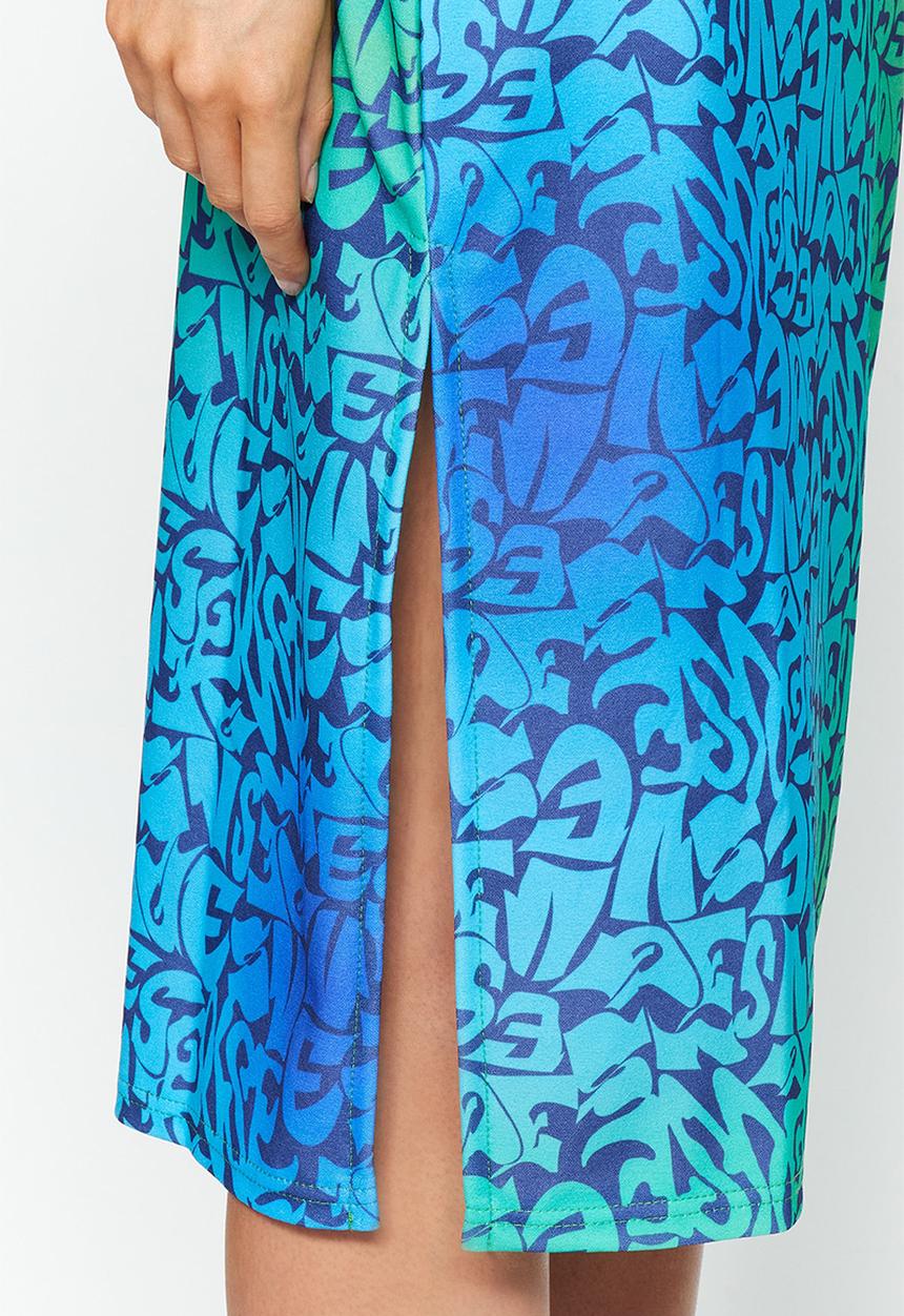 Trendyol - Midi pencil skirt - blue