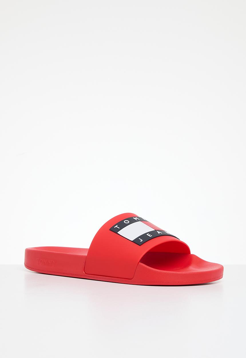 Tommy Hilfiger - Tommy jeans pool slide ess - deep crimson