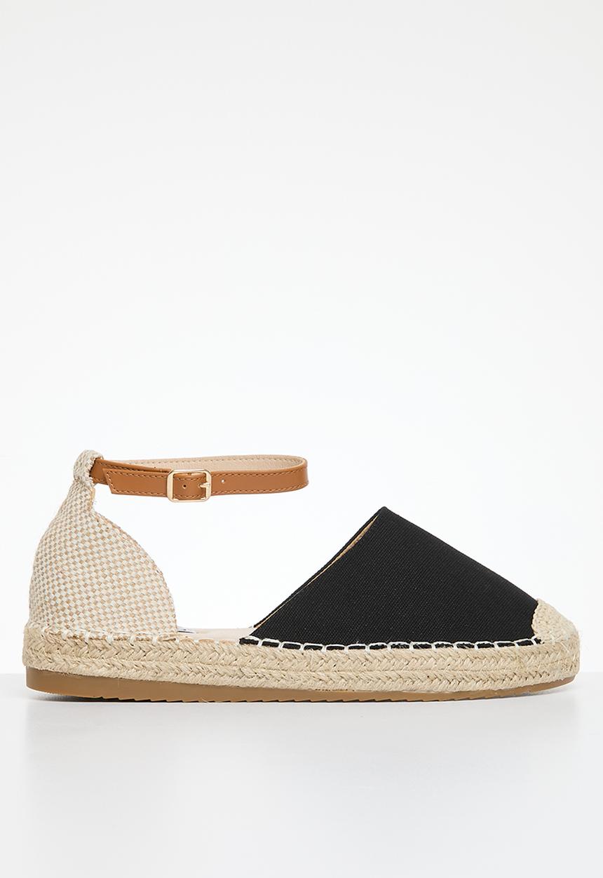 Madison® - Charlie 2 ankle tie espadrille - black