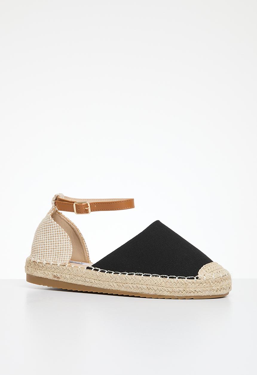 Madison® - Charlie 2 ankle tie espadrille - black