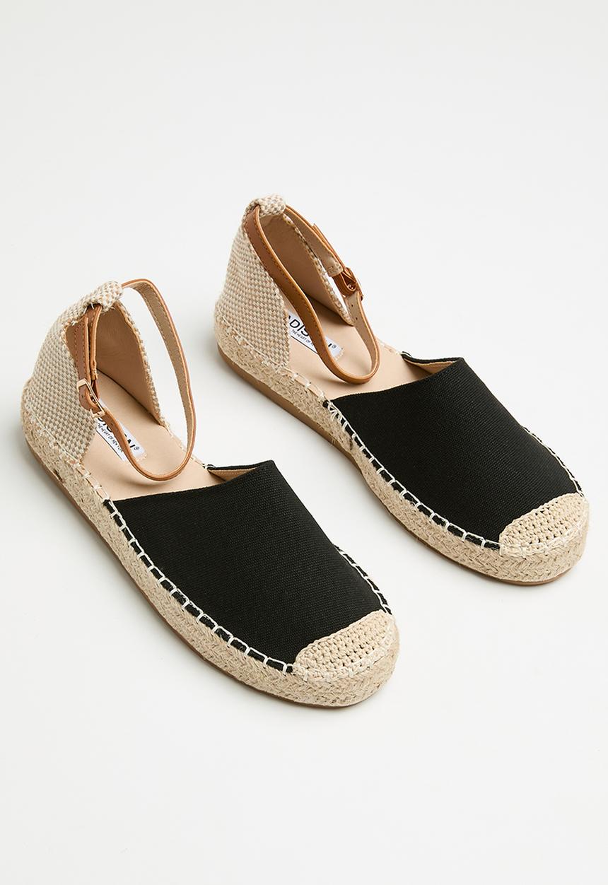 Madison® - Charlie 2 ankle tie espadrille - black