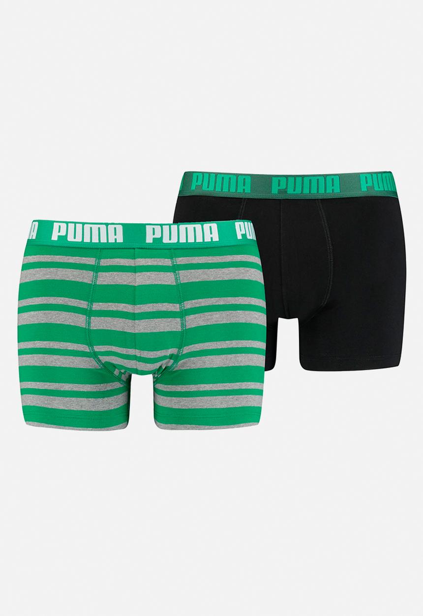 PUMA - Puma heritage stripe boxer 2p - green/black