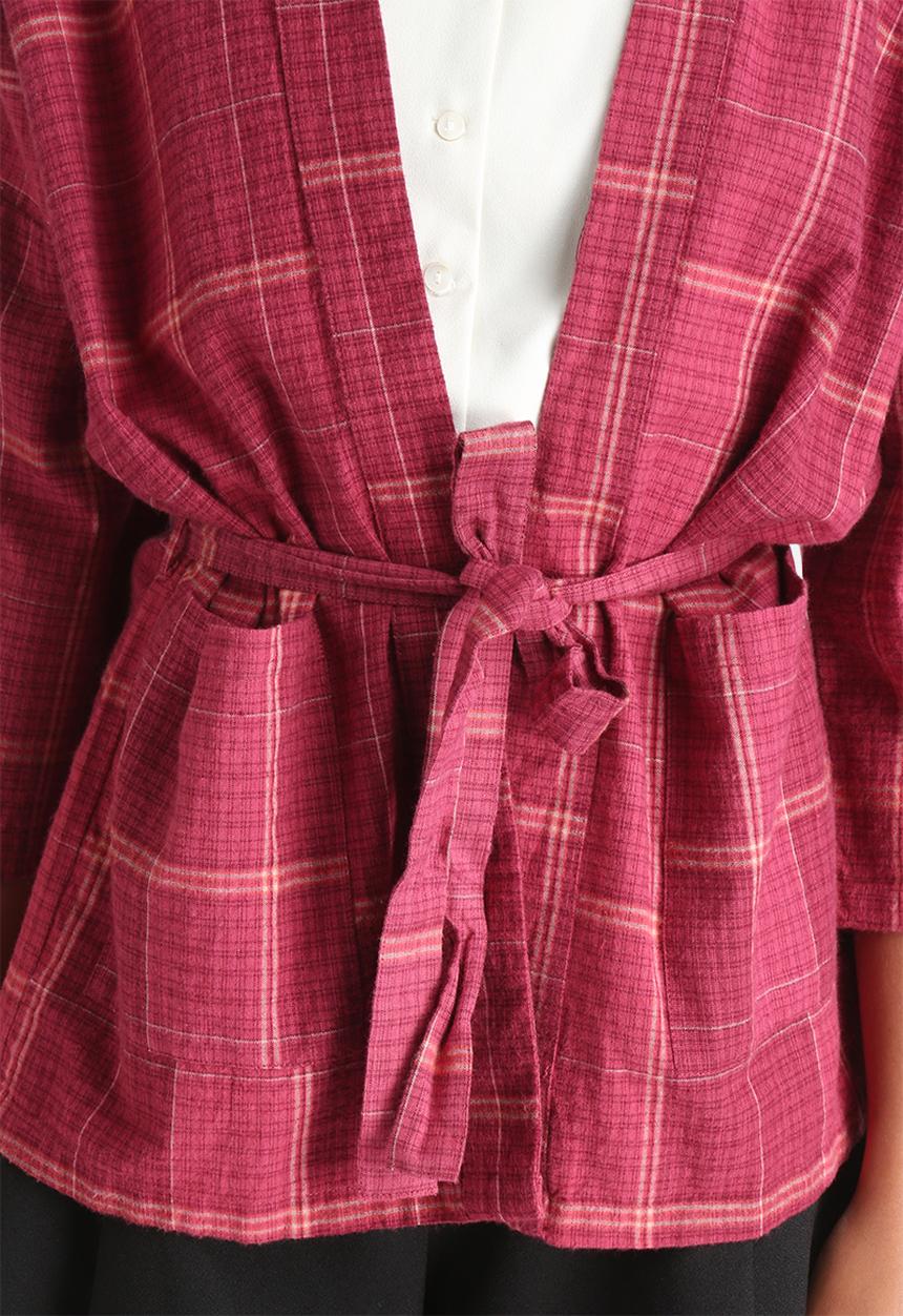 VILA - Winthercheck Kimono