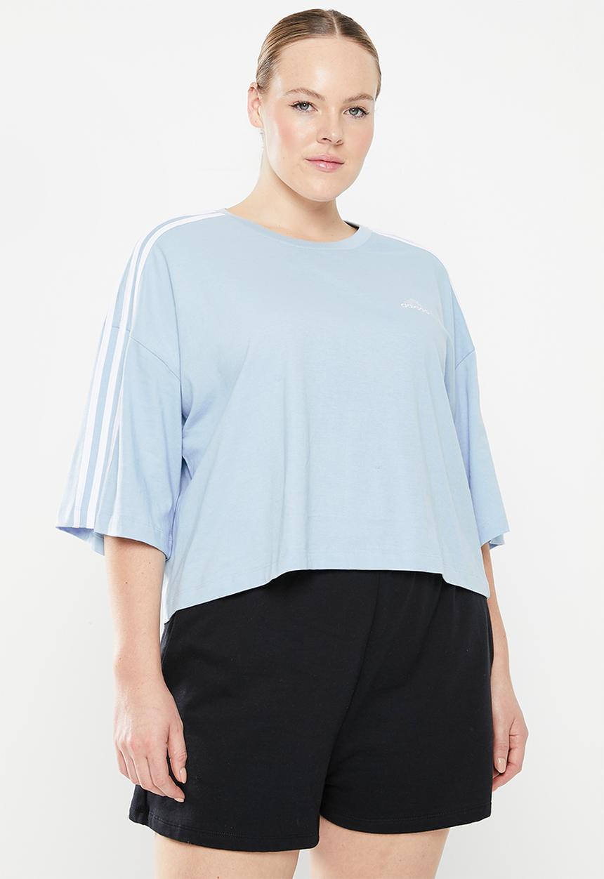 adidas Performance - Plus w 3s cr top - wonder blue & white