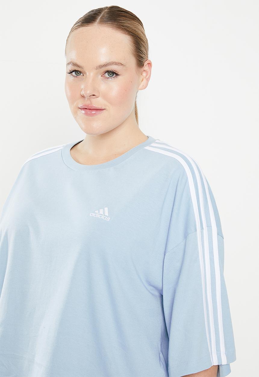 adidas Performance - Plus w 3s cr top - wonder blue & white