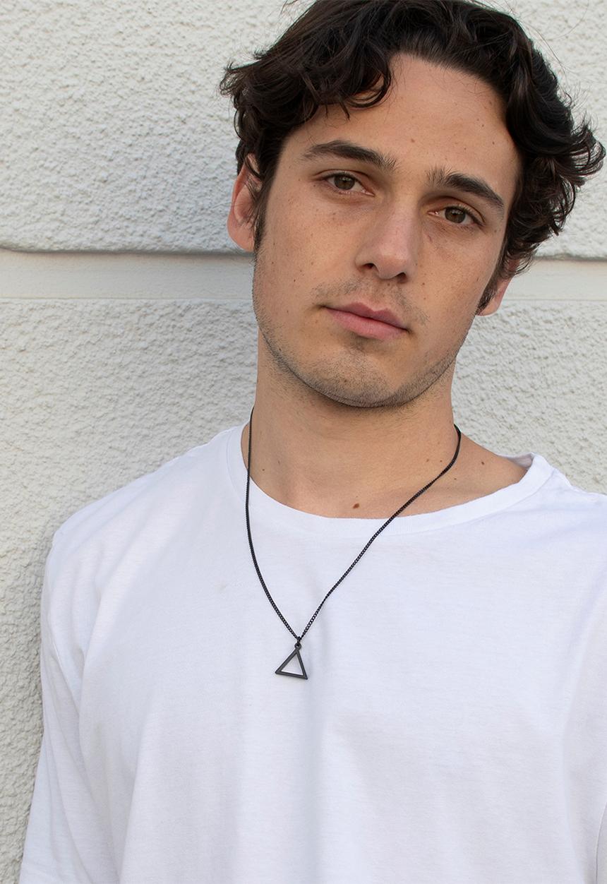 Dan Fuller Jewellery - Hollow Triangle Necklace - Black