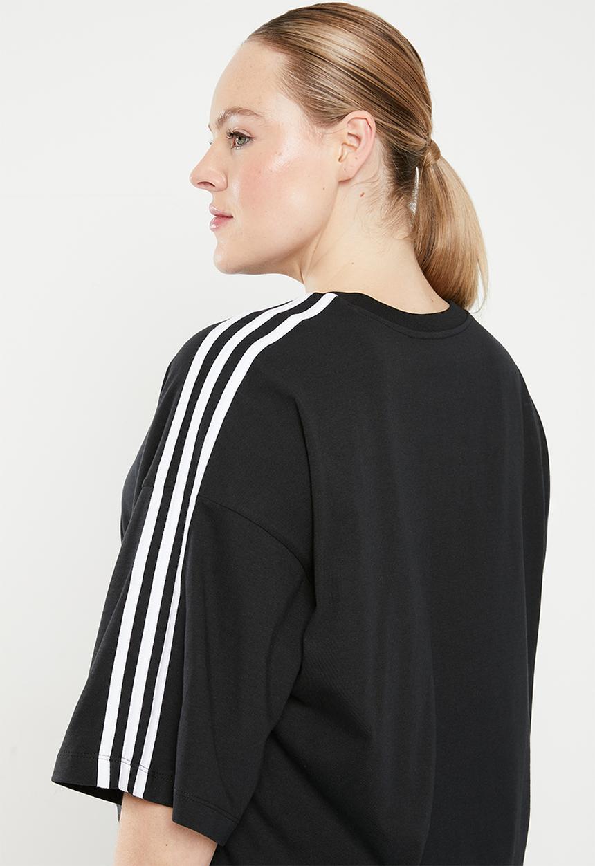 adidas Performance - Plus w 3s cr top - black & white