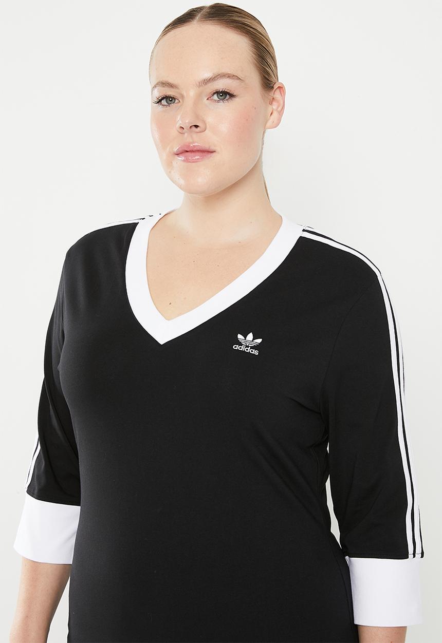 adidas Originals - Plus v-neck dress w - black