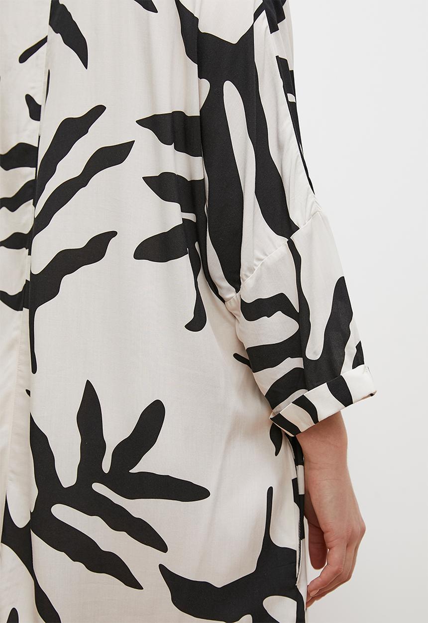 edit - Maxi kaftan dress - mono fern