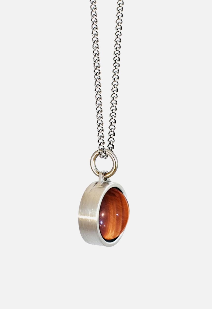 Dan Fuller Jewellery - Tigers Eye Gem Stone Necklace - Silver