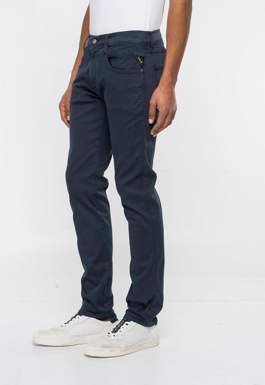 Replay - 10.5 OZ bull hyperflex stretch denim slim - blue