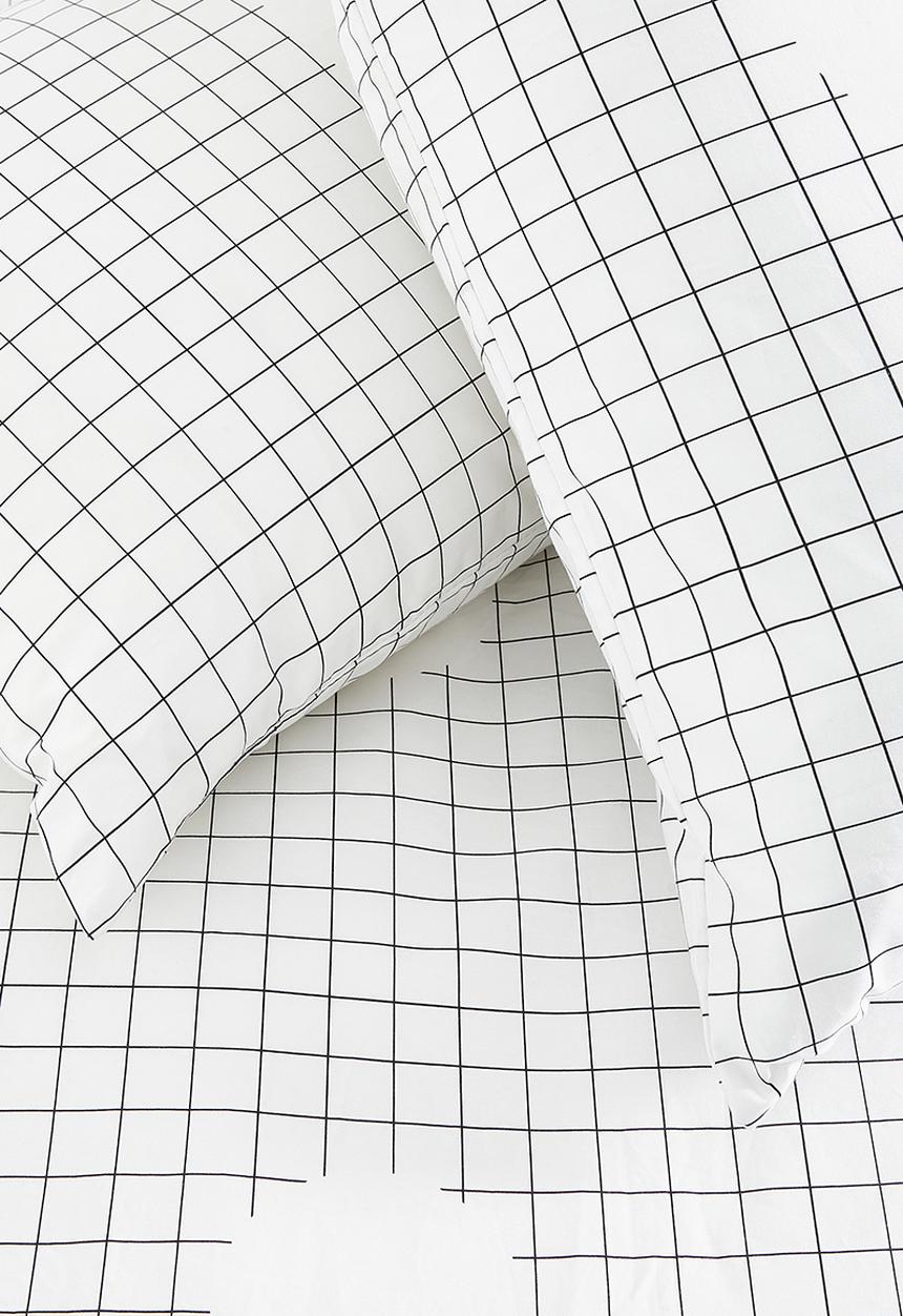 Sixth Floor - Sam printed cotton duvet cover set - black & white 