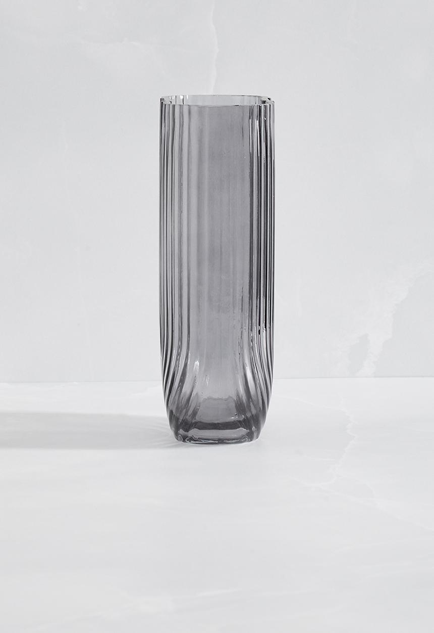 Sixth Floor - U glass vase - smoke